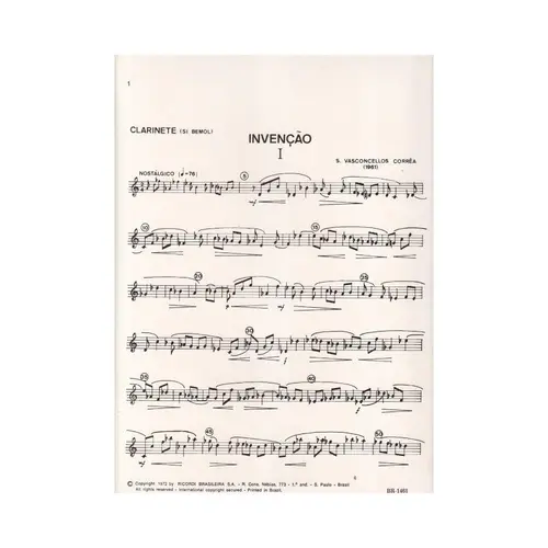 Duo ( Invenção e choro ) para clarinete a fagote