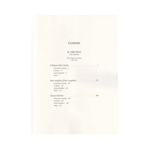 Il Trittico - 3 Operas Completas