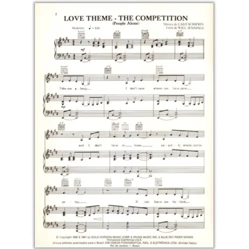 People Alone - Love Theme From Competition