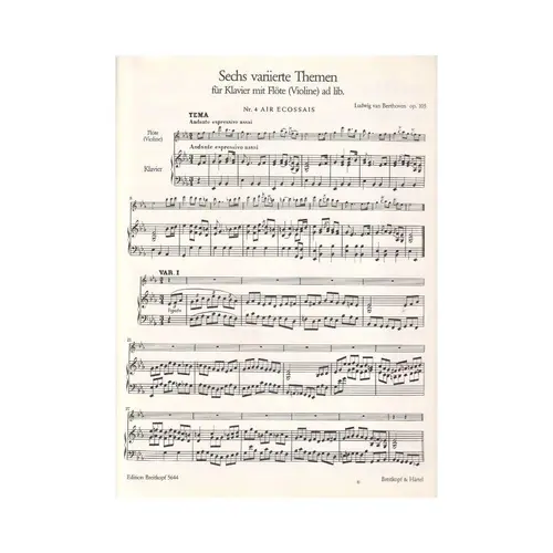 Sechs Varierte Themen Op.105 Heft2