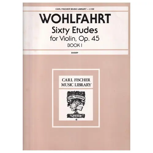 Sixty Etudes For Violin Op.45 Book 1