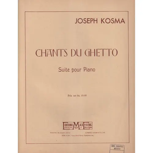 Chants Du Ghetto  (Edição Antiga)