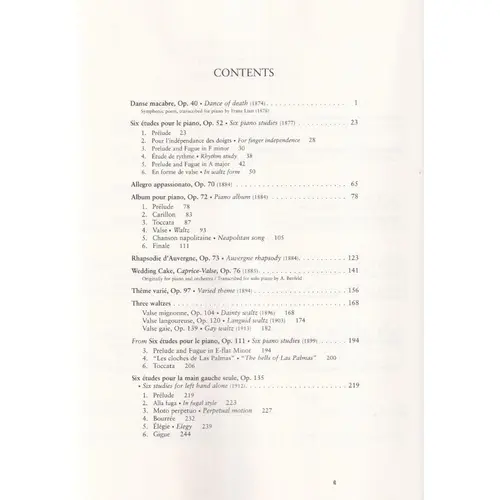 Danse Macabre And Other Works For Solo Piano