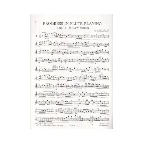 Progress In Flute Playing - Op.33 - Vol.1