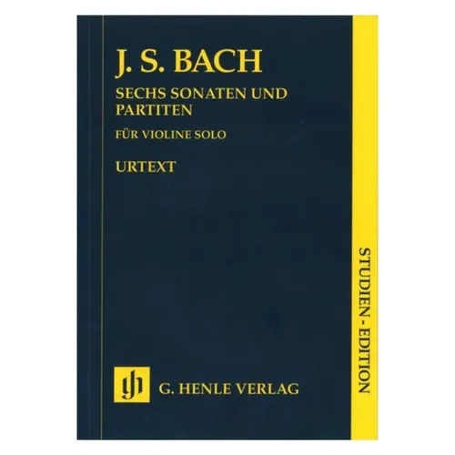 Sechs Sonaten Und Partiten Fur Violino Solo - Studien Edition