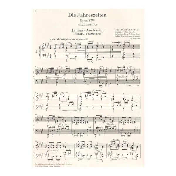 The Seasons Op.37 Bis