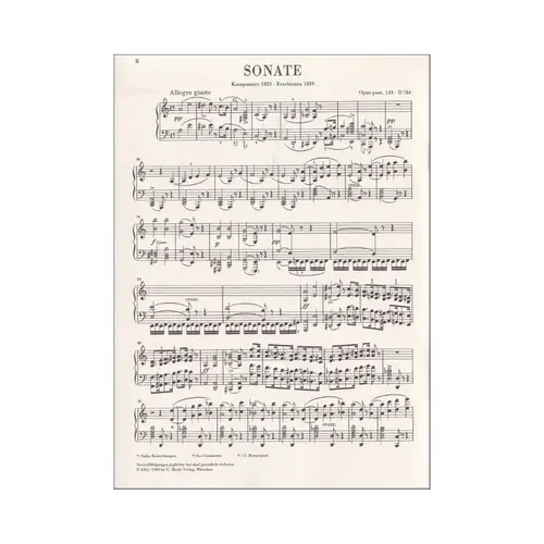 Klaviersonate A-Moll - Op.Post.143 - D 784 - Urtext