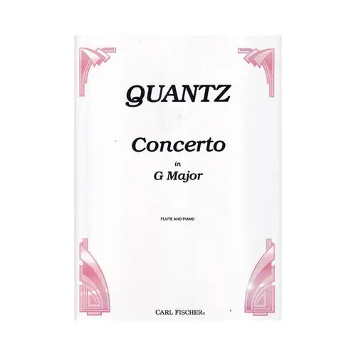 Concerto In G Major - Flute And Piano