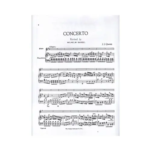 Concerto In G Major - Flute And Piano