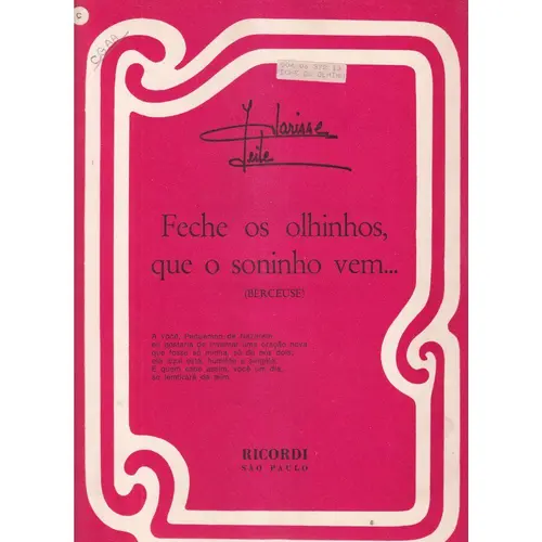 Feche Os Olhinhos, Que O Sonhinho Vem...