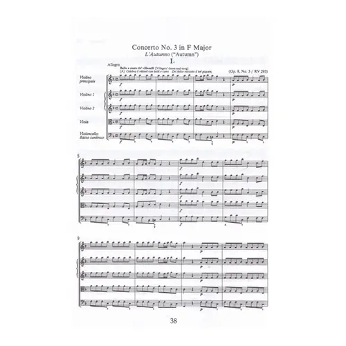 The Four Seasons - Op.8 N.1-4  (study score )