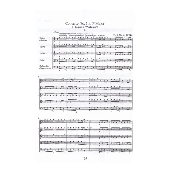 The Four Seasons - Op.8 N.1-4  (study score )