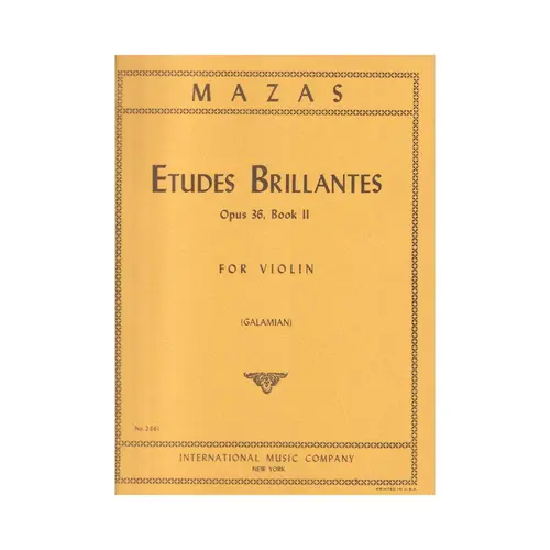 Etudes Brillantes For Violin - Op.36 Vol.2