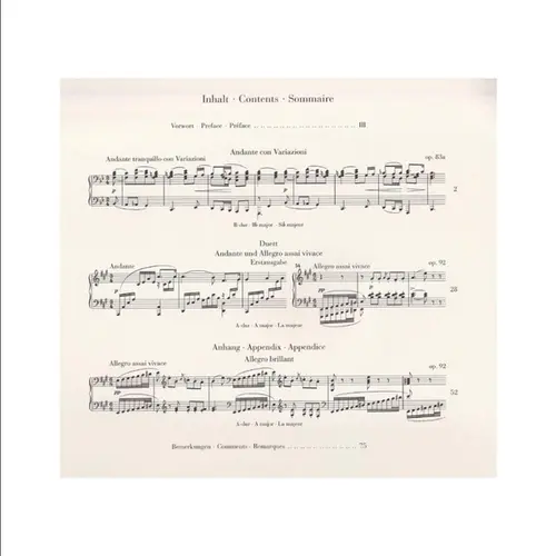 Works for Piano Four-hands