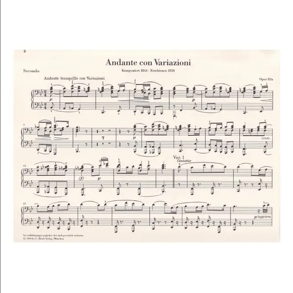 Works for Piano Four-hands