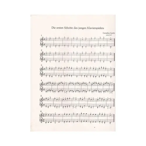 Die Ersten Schritte Des Jungen Klavierspielers - Op.82 Vol.1