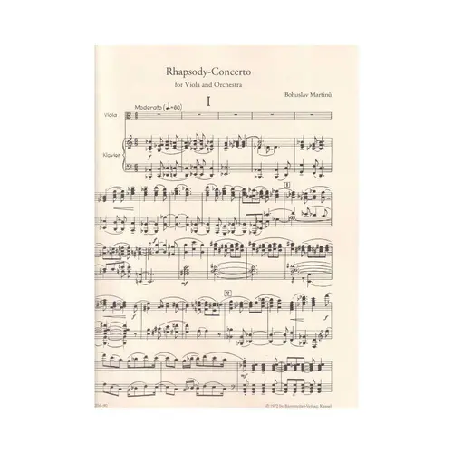 Rhapsody - Concerto For Viola And Orchestra