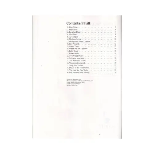 Clarinet Styles - 20 Duets For Clarinet (K7)
