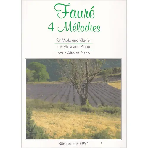 4 Melodies Fur Viola Und Klavier