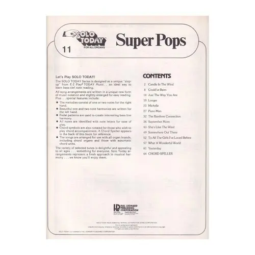 Super Pops - Solo Today 11