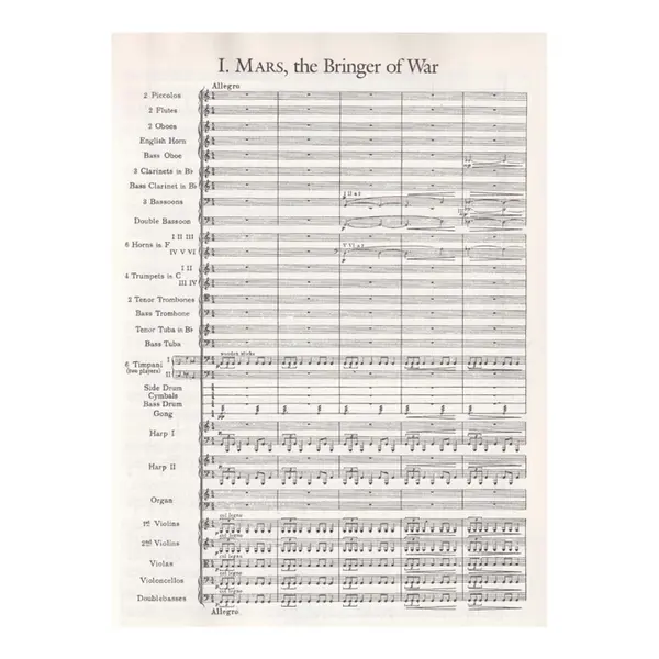 The Planets in Full Score