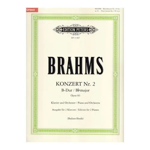 Piano Concerto No.2 in B flat Op. 83 (edition for 2 pianos)