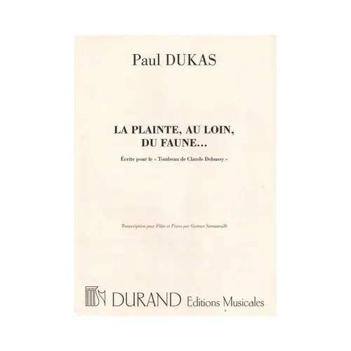 La Plainte, Au Loin, Du Faune... - Flute Et Piano