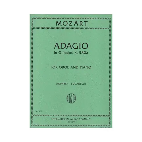 Adagio In G Major - Kv 580 A For Oboe And Piano
