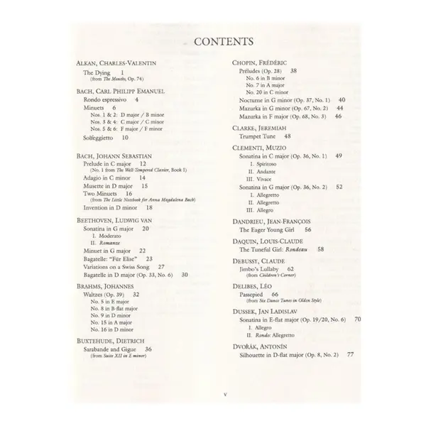Easy Piano Classics - 97 Pieces For Early And Intermediate Players
