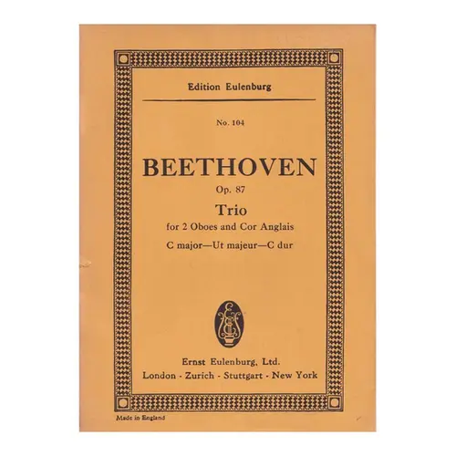 Trio C Maj. Op.87 - Study score