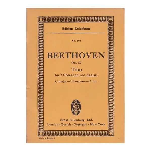 Trio C Maj. Op.87 - Study score