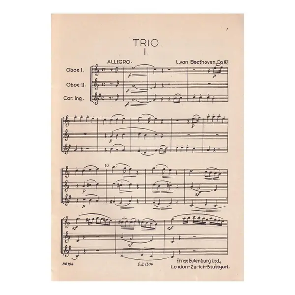 Trio C Maj. Op.87 - Study score