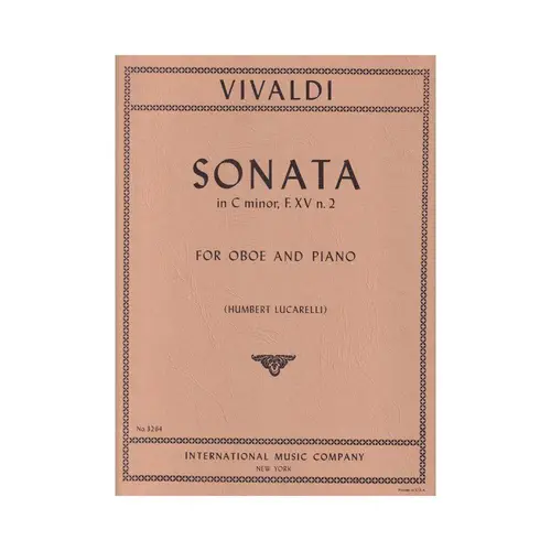 Sonata In C Minor - Rv 52 For Oboe And Piano