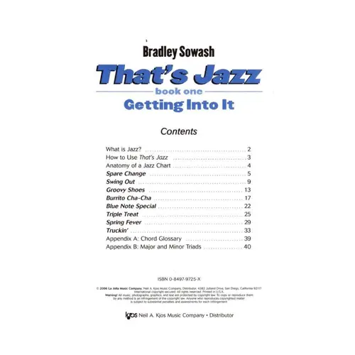That`S Jazz Bk.1  - Getting Into It