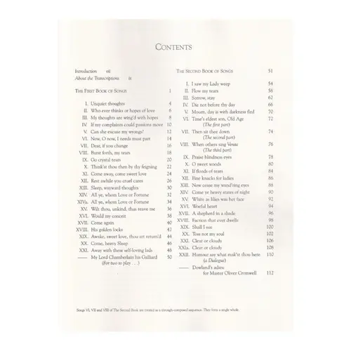 Lute Songs Of John Dowland