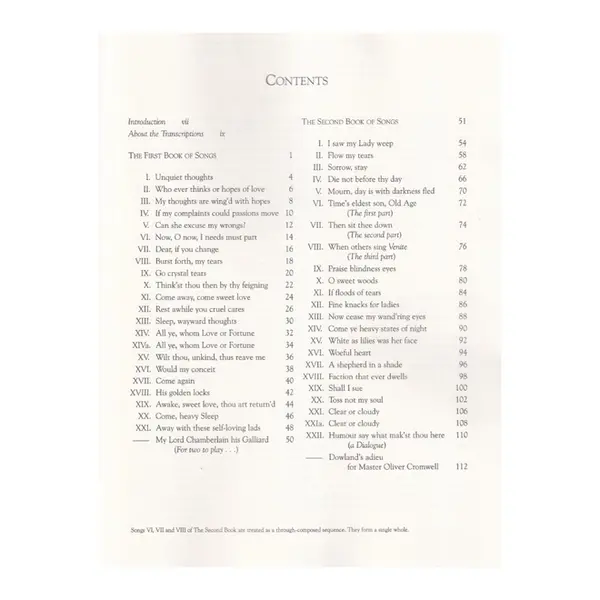 Lute Songs Of John Dowland
