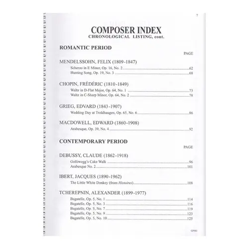 Piano Literature - Vol.5 - Advanced Grades