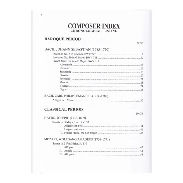Piano Literature - Vol.5 - Advanced Grades