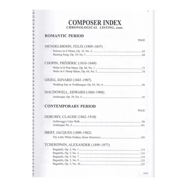 Piano Literature - Vol.5 - Advanced Grades
