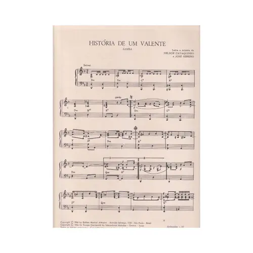História De Um Valente  - Samba