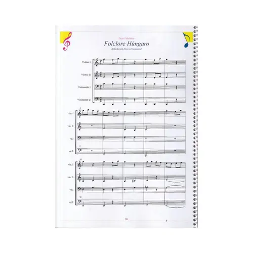 Peças Folclóricas Para Cordas (02 Violinos E 02 Cellos)