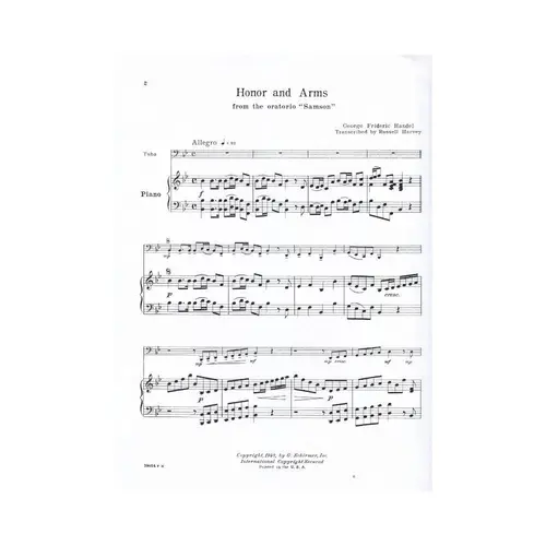 Honor And Arms -From The Oratorio ``Samson``