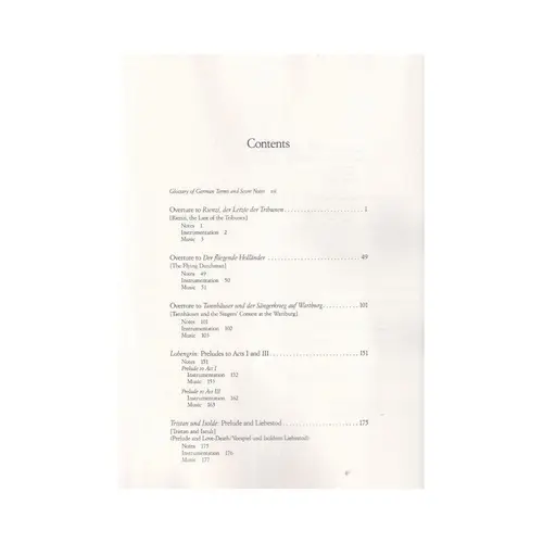 Overtures And Preludes In Full Score