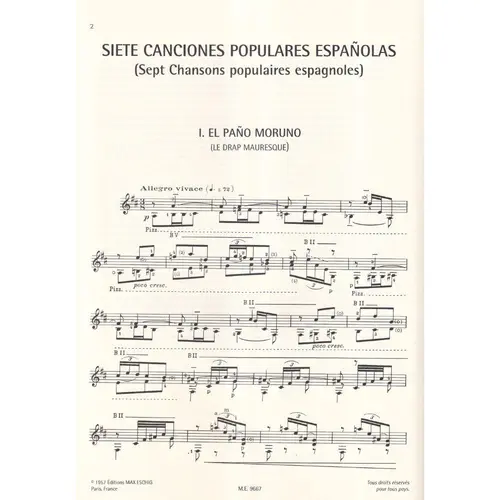 Siete Canciones Populares Espanolas