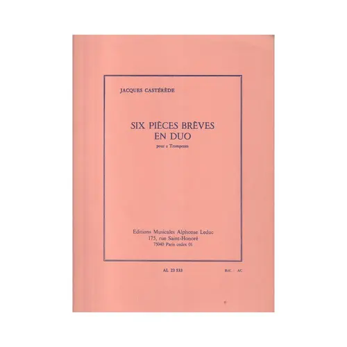 Six Pieces Breves En Duo Pour 2 Trompettes