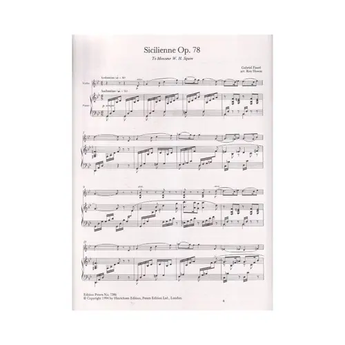 Sicilienne Op.78 (Violino)