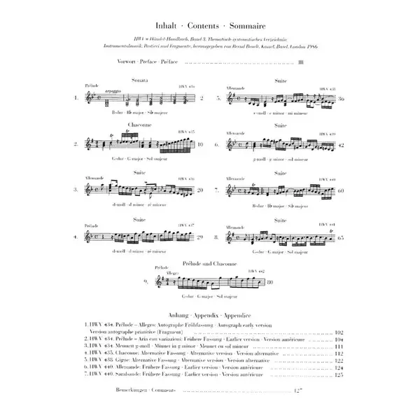 Piano Suites And Piano Pieces  (London 1733) - Urtext