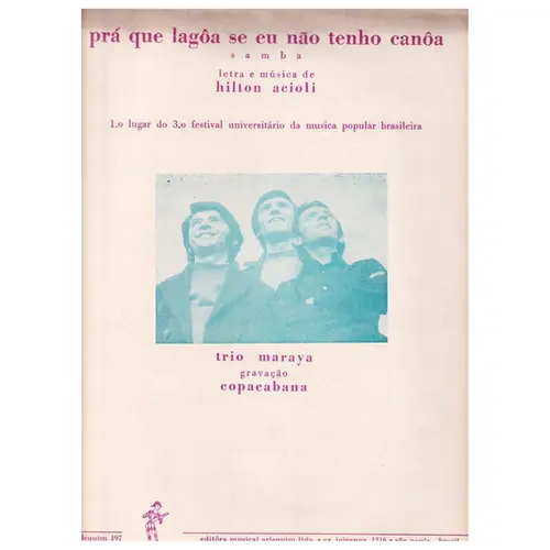Prá Que Lagôa Se Eu Não Tenho - Samba