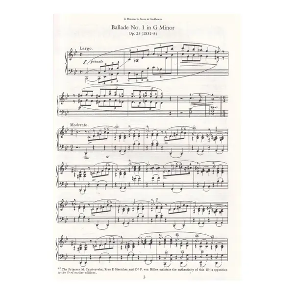 Complete ballades, impromptus e sonatas