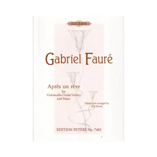 Après un rêve for violoncello (viola/violin) and piano